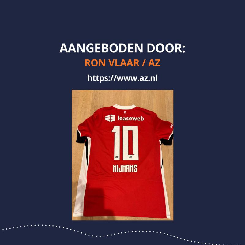 AZ SHIRT MET HANDTEKENINGEN VAN DE SPELERS VAN NU!