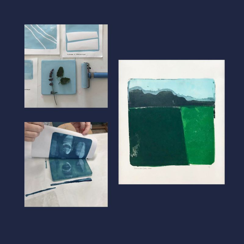 Creatieve workshop Monoprint voor 4 personen