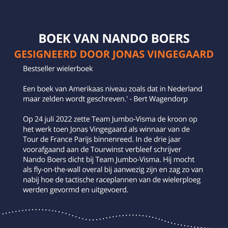 Boek Het Plan - gesigneerd door Jonas Vingegaard