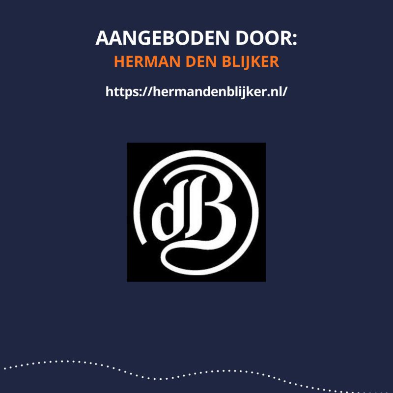 Gesigneerd boek van Herman den Blijker