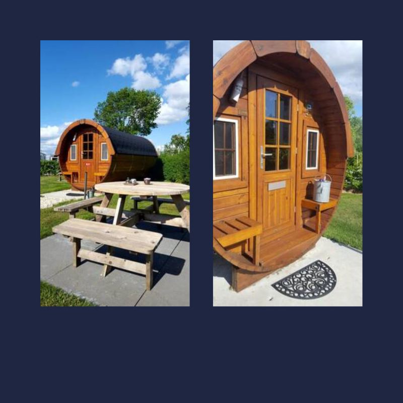 2 nachten overnachten in een trekkershut in Culemborg