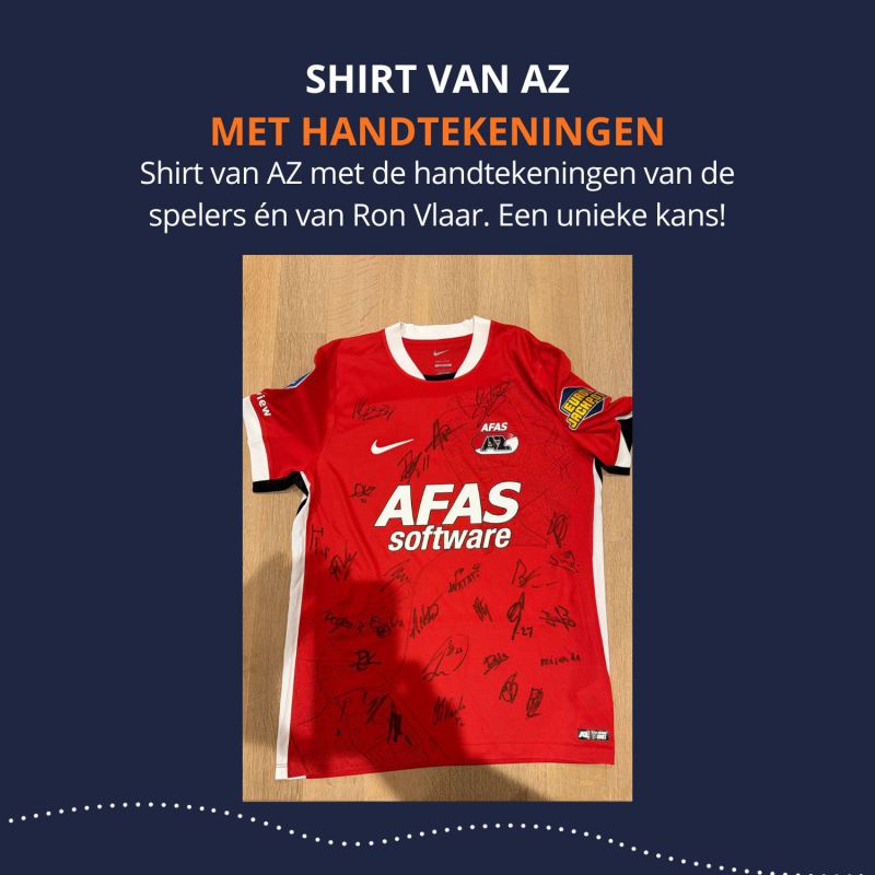 AZ SHIRT MET HANDTEKENINGEN VAN DE SPELERS VAN NU!