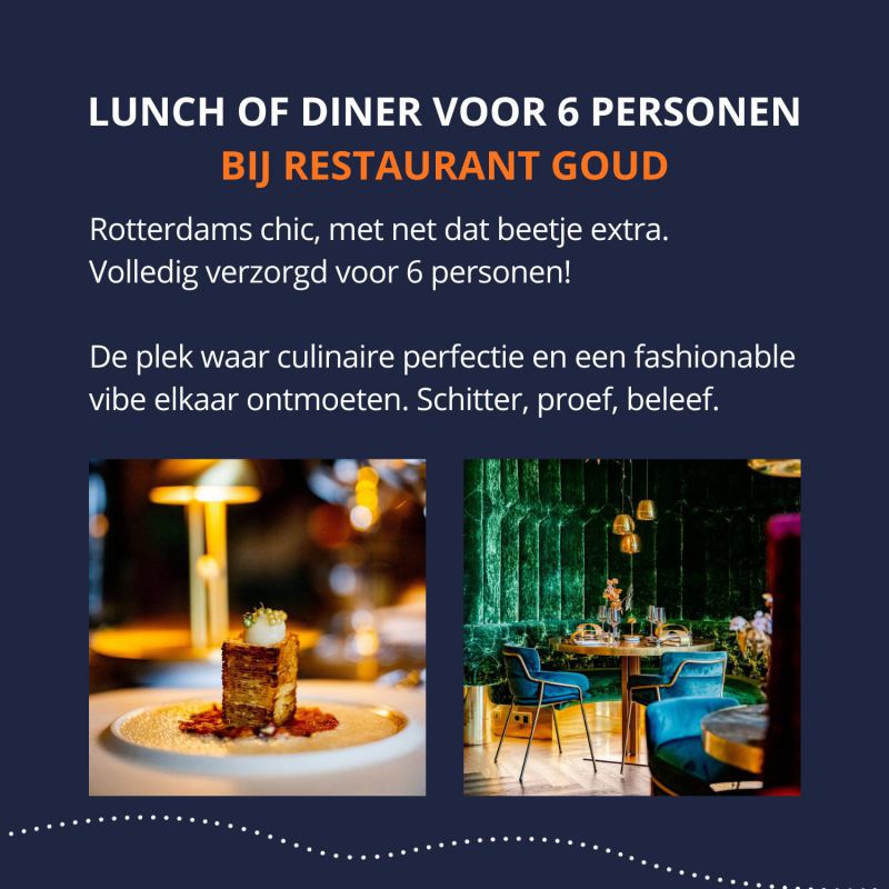 Lunch of diner voor 6 personen bij Herman den Blijker