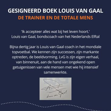 Gesigneerd boek van Louis van Gaal