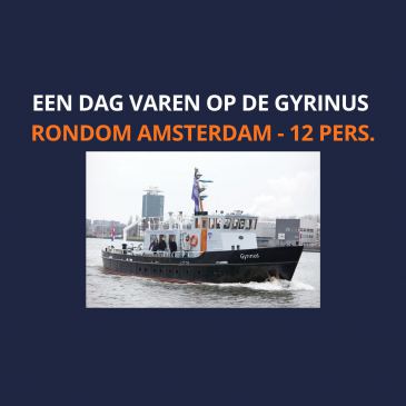 Een dag varen met max. 12 personen op de Gyrinus