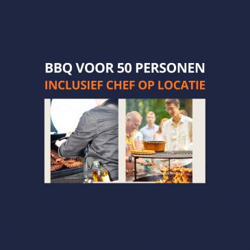 Een complete BBQ op locatie voor 50 personen