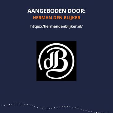 Gesigneerd boek van Herman den Blijker