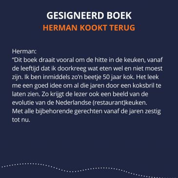 Gesigneerd boek van Herman den Blijker